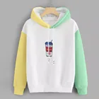 Худи, одежда, Женская Повседневная Толстовка с длинным рукавом и принтом, свитшот, пуловер с капюшоном, топы, блузка, осенне-зимние толстовки размера плюс #4