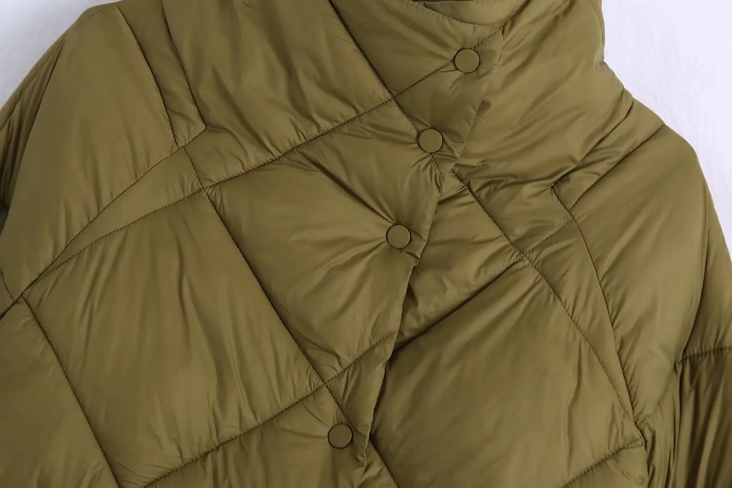 MOLAN Thick Woman Padded Overcoat Long Sleeve Fashion Singal Breasted Winter Coat Warm Female Warm Loose Chic Outwear Jacket