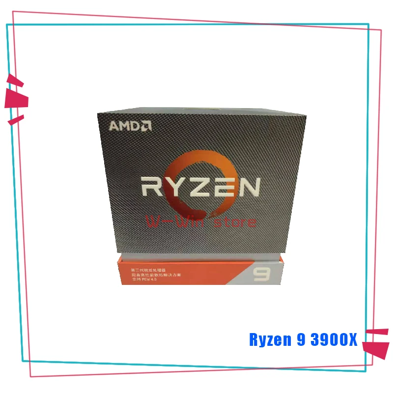 Новый AMD Ryzen 9 3900X R9 3 8 ГГц двенадцать Core 24 нить Процессор процессор 7NM L3 = 64M 100 000000023