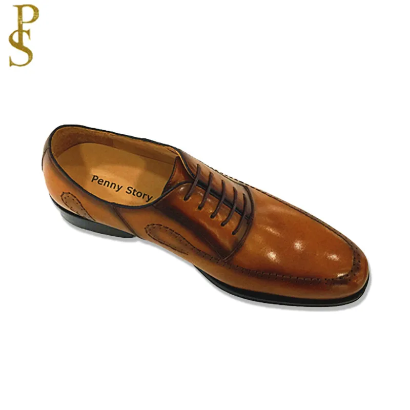 Новая модная Высококачественная коровья кожа персональная Мужская обувь из