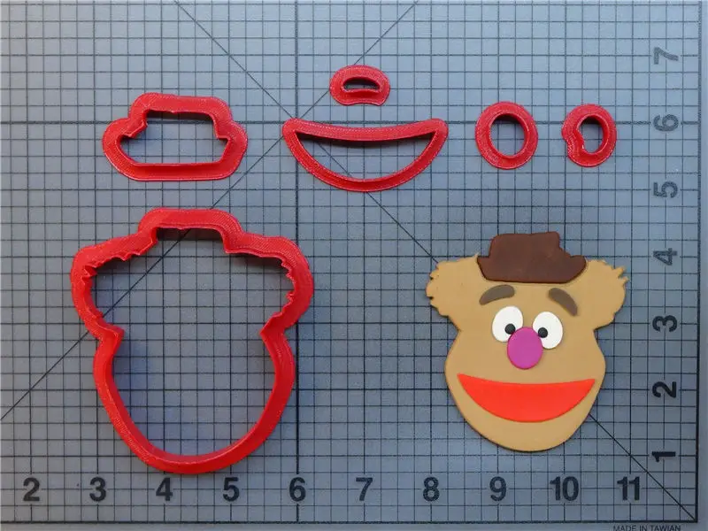 Улица Сезам Монстр лицо Elmo Оскар 3D печать печенья резак набор|Инструменты для