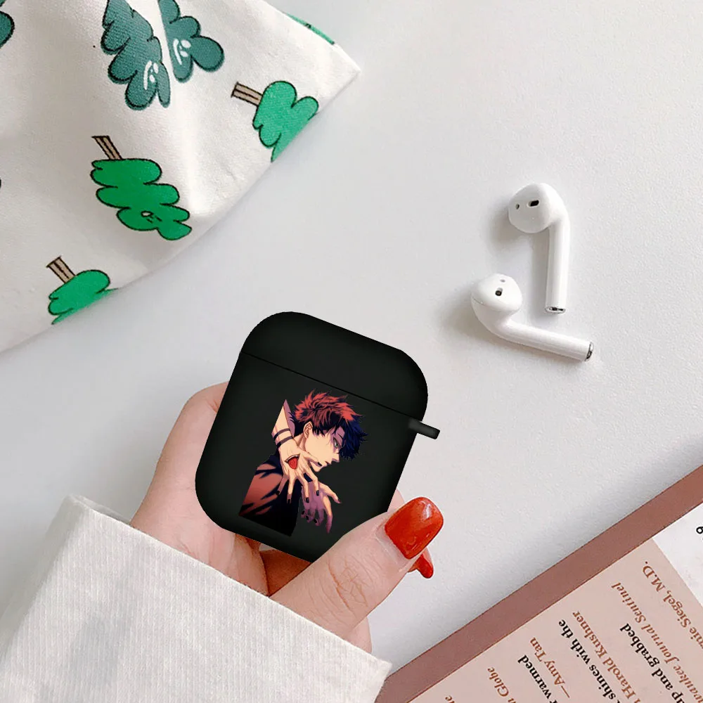 

Anime Jujutsu Kaisen Satoru Gojo Comics Soft TPU Airpod Case For Apple Airpods 2 1 Cover Wireless bluetooth Earphone Coque Funda