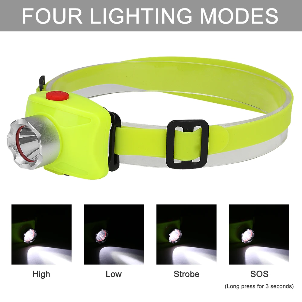 4 режима светодиодный фар Дайвинг Водонепроницаемый подводный дайвинг фары