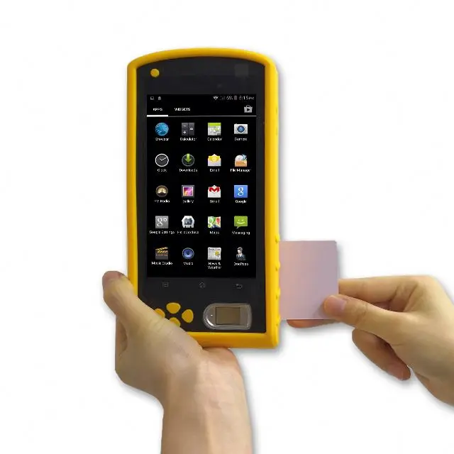 

Free SDK Biometric Fingerprint Handheld Data Capture Tablet with NFC Card Reader HF-FP05