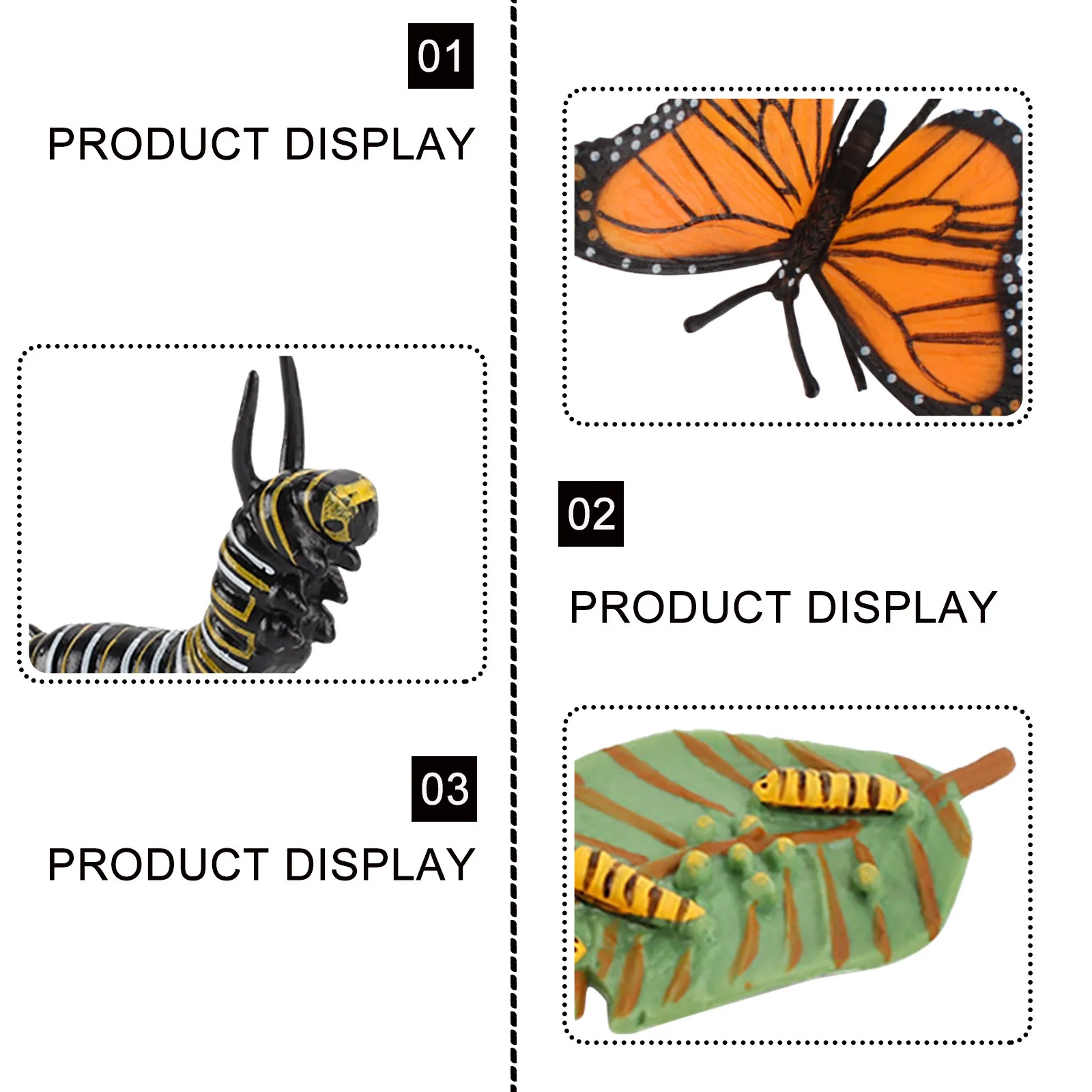 

4 Piece Insect Figure Animal Life Cycle Plastic Brood To Mature Period Figure Authentic Model Life Cycle Toys For Kids #2021