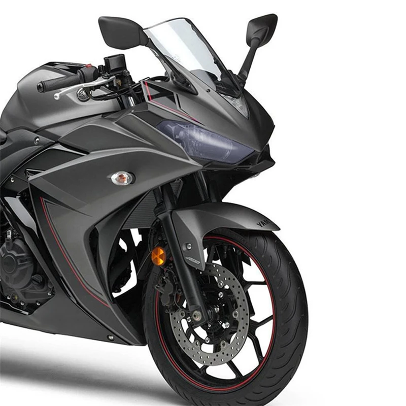Для R3 R25 YZFR3 YZFR25 YZF-R3 15-18 2016 2017 Защитная крышка для мотоциклетной фары Акриловая
