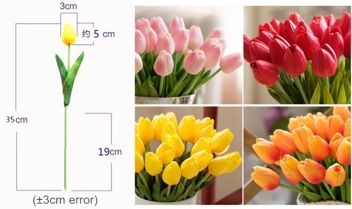 1 шт. букет из искусственных тюльпанов|Искусственные и сухие цветы| |