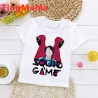 Футболка для мальчиков с надписью Игра кальмар