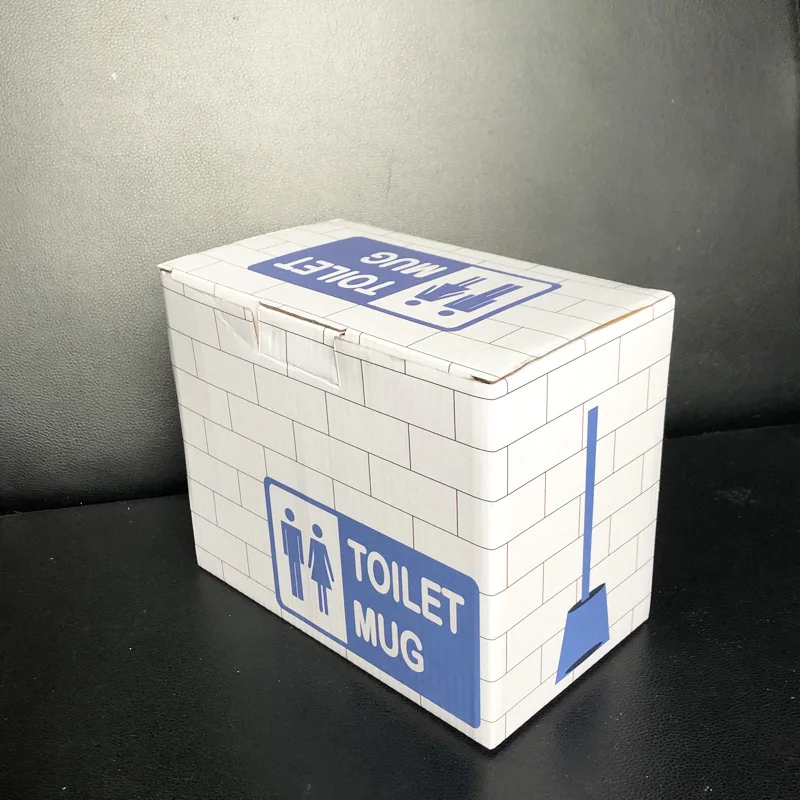 

Funny squatting basin toilet cup tricking personality defecation ceramic water cup tricking toilet defecation coffee cup