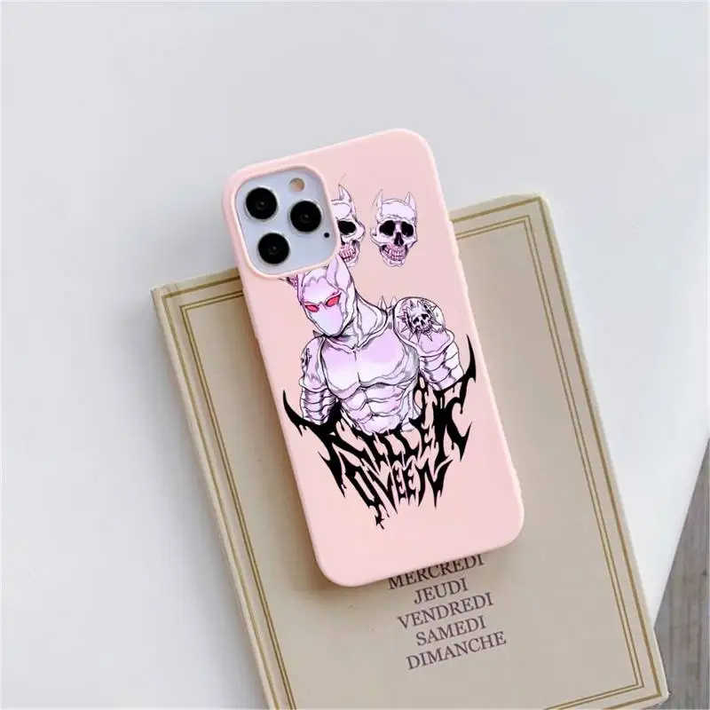 

BIZARRE ADVENTURE OVER HEAVEN Anime Phone Case Candy Color for iPhone 6 6S 7 8 11 12 XS X SE 2020 XR mini pro Plus MAX funda