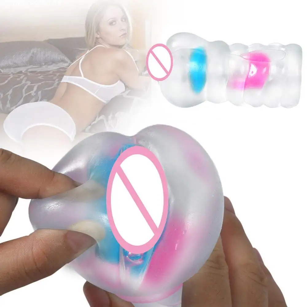 Прозрачный Мужской мастурбатор с имитацией чашка самолета настоящая Вагина секс