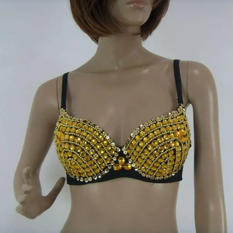 Бюстгальтер пуш-ап женский серебристый с блестками ручной работы бюстгальтеры