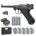 Пистолет GNB Umarex Legends P08 + пулевой преобразователь + Co2 пули + 500ct свинцовые гранулы Unzip Classic Home Deco металлический настенный знак