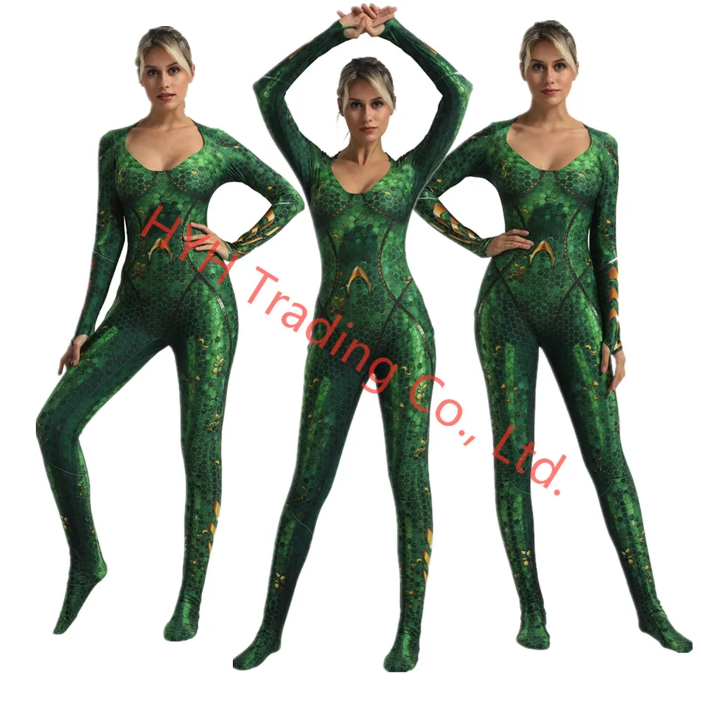 Captain Marvel Aquaman Mera Ladybug Girls spiderman my hero academia cosplay costume halloween costumes for women Jumpsuits |