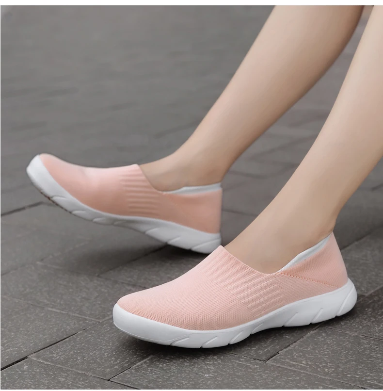 

2020 women's shoes new fashion lightweight breathable mesh white shoes women casual shoes women sports shoes 1005
