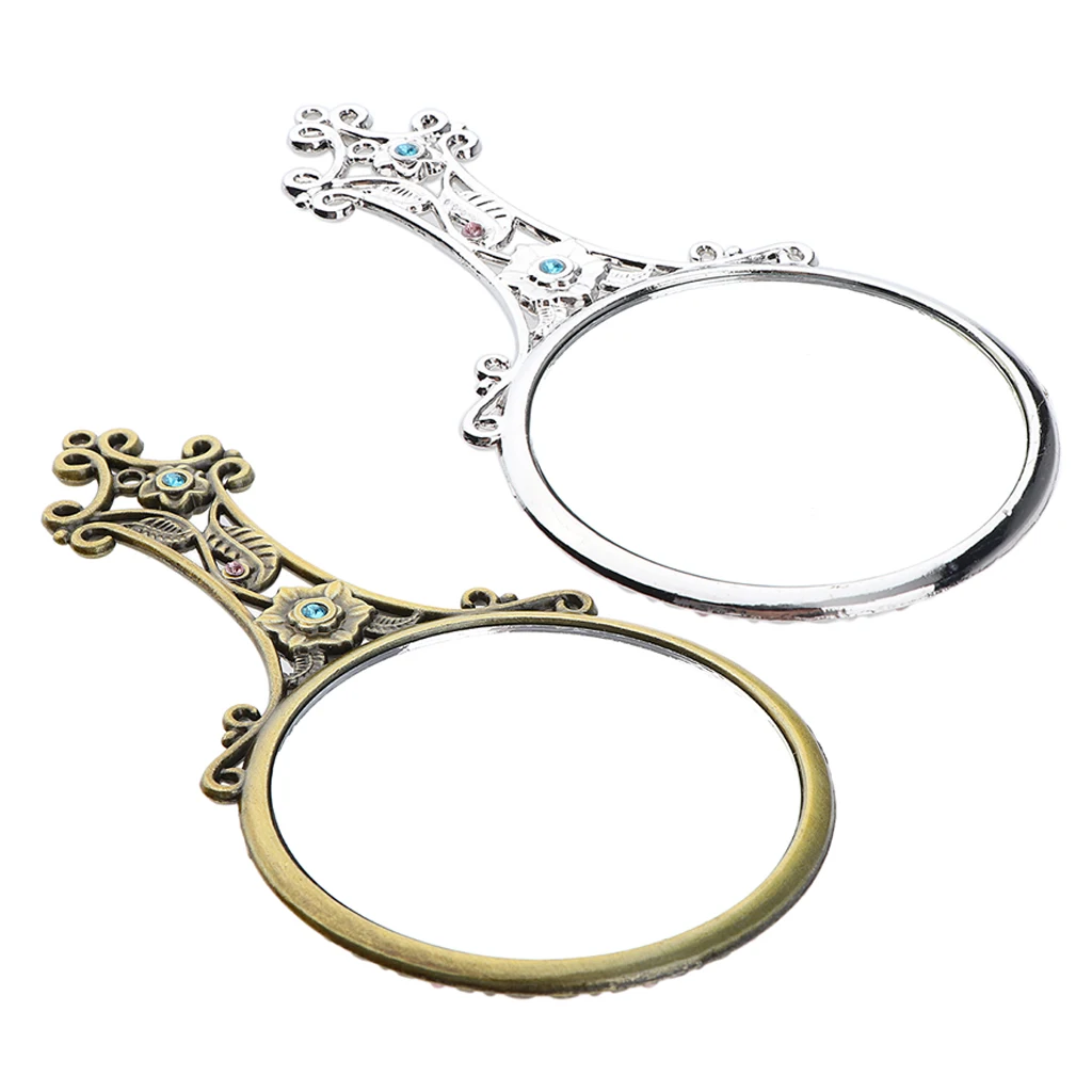2 шт. зеркальные зеркала для макияжа Royal Fancy Vanity косметическое ручное зеркало