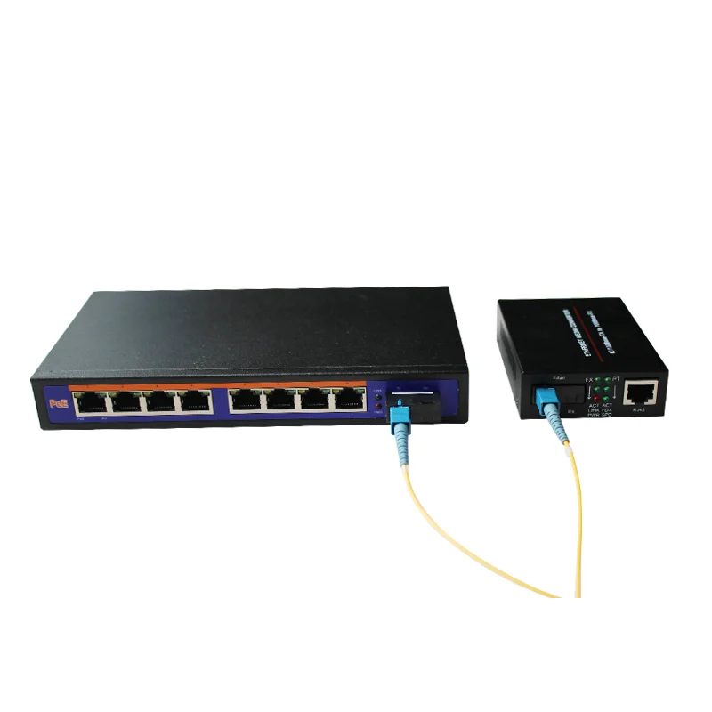 

1 Optical 8 Electric POE Transceiver 8 POE Transceiver 8 POE Optical Switch