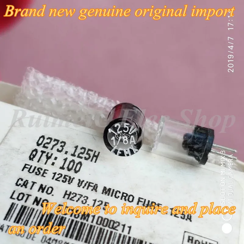 2PCS 0273.125V Free Shipping Plug-In Mini TR3 6.35MMX8.89MM One-Time Fusing DIP Plastic Fuse Cylindrical 125mA 1/8A 125V LFMX - купить по