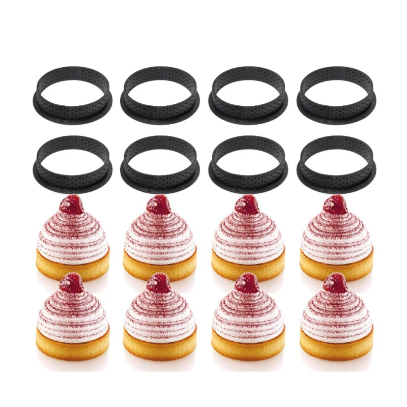 Пять регулируемых колец пластиковые сетчатые муссы кольца 3D форма для торта