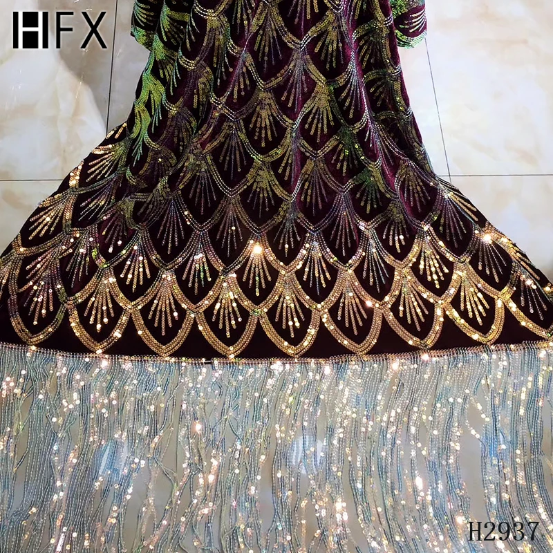 Нигерийская кружевная ткань африканская с пайетками 2019 Высококачественная