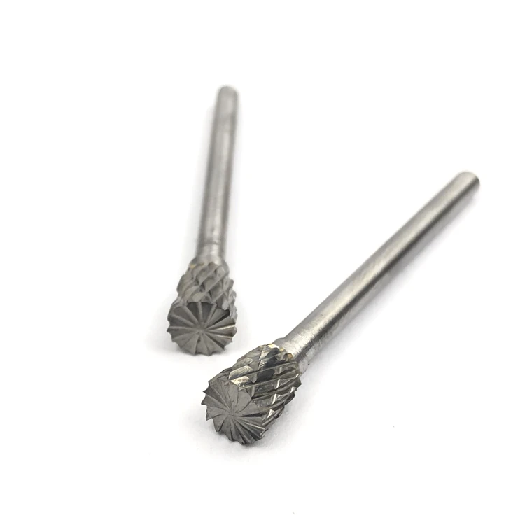 

10pcs 3x4mm Carbide Rotary File Tungsten Steel Solid Carbide Milling Cutters Metal Grinding Head for Marble Cast Iron Steel Wood