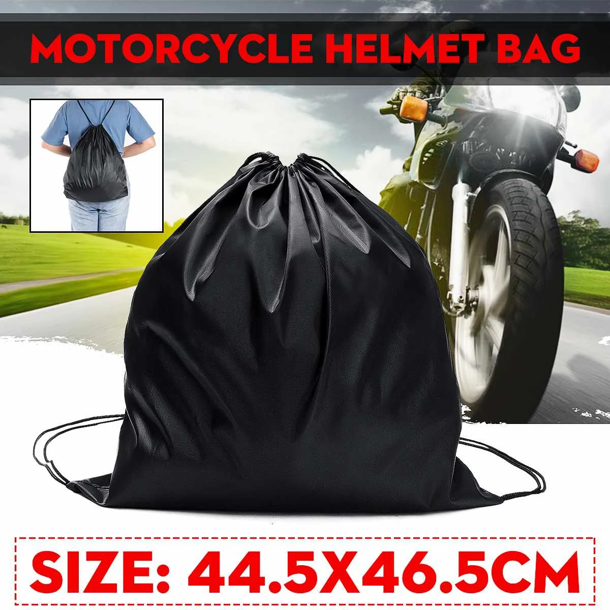 

Oxford Motorcycle Helmet Bag Backpack Pocket for Scooter Moped Bike Bike Bicycle Full Half Helmet Lid Protect Bag 47x45cm
