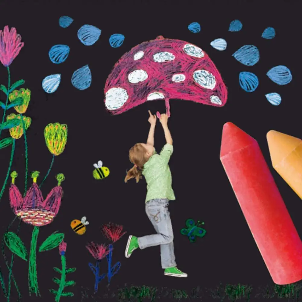 10PCS Sidewalk Chalk Set Bright Colors Doodle Blackboard Drawing Dustless Colorful for Teacher Supplies | Канцтовары для офиса и