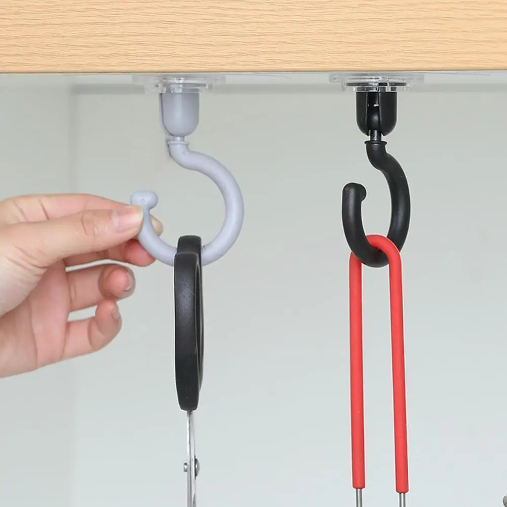 

1PC Rotary Hook Strong Hook Household Multifunction Household Hook Adhesive Sticker Wall Strong Adhesive Rack X8K7