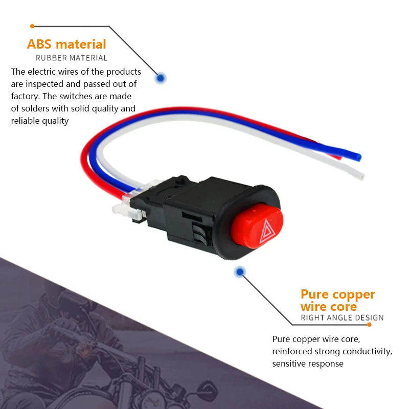 Универсальный переключатель аварисветильник для мотоцикла двойная