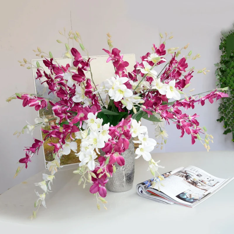 Искусственные цветы орхидеи JAROWN шелковые ветки цветок каттлеи Бабочка Орхидея