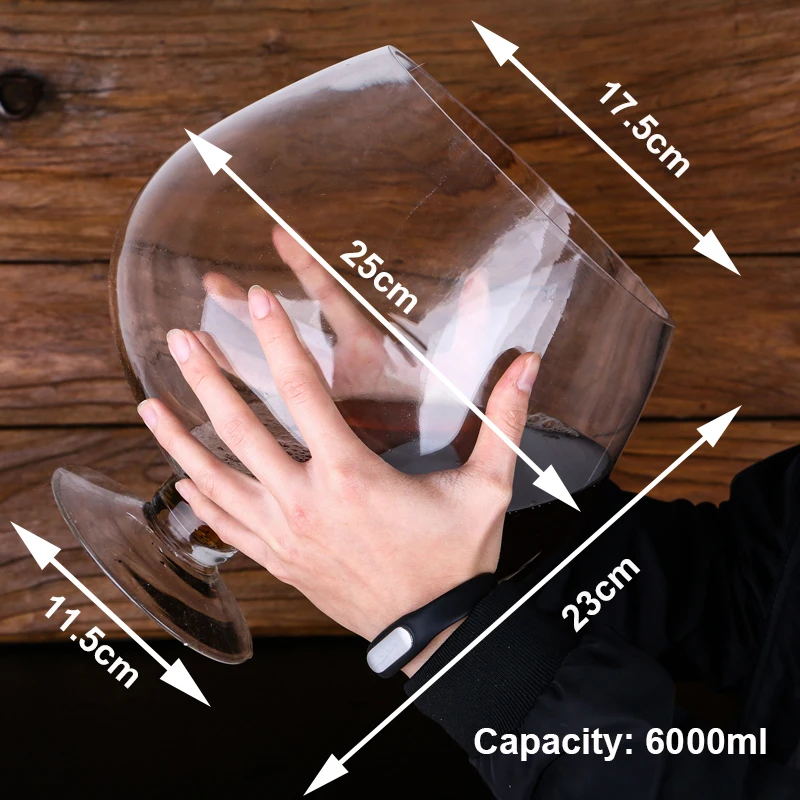 50 см креативный супер большой бокал для шампанского 3000 мл красного вина чашка Ktv