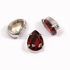 Стразы CTPA3BI, 4320 дюйма, Сиам-Swa, красный цвет, заостренные, пришивные стразы для украшения ногтей, ювелирные изделия, камни для рукоделия