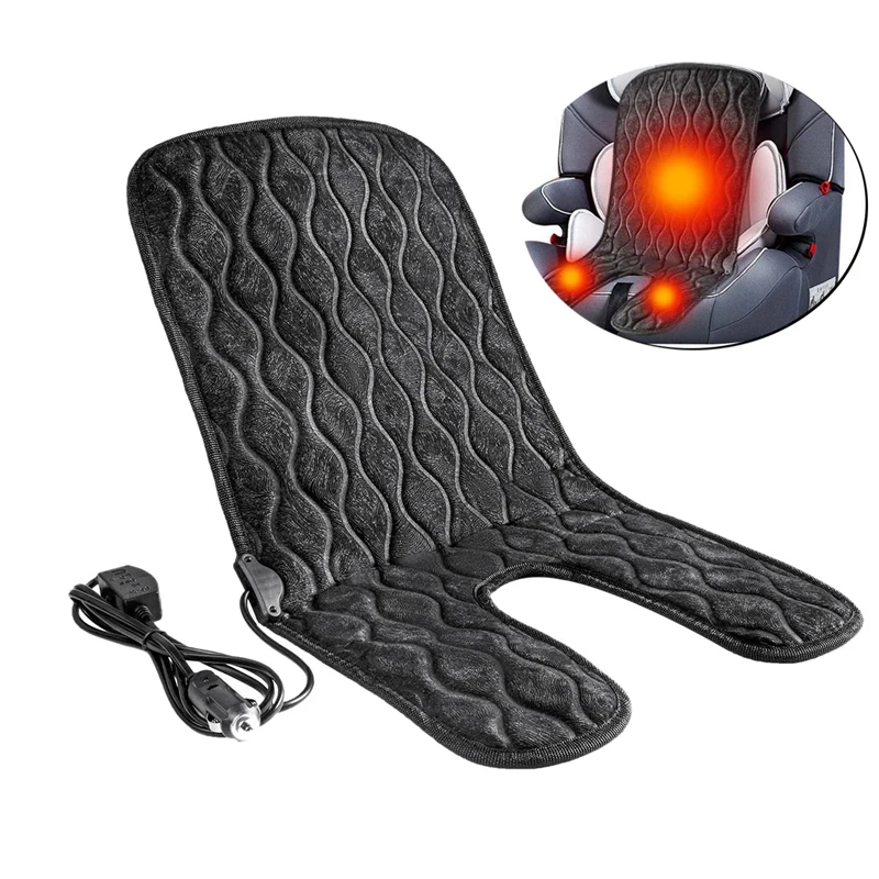 12 В автомобильный детский зимний чехол для сиденья из углеродного волокна