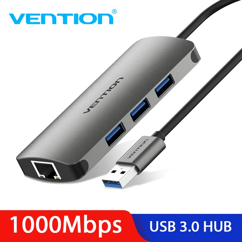 Vention USB 3 0 Ethernet адаптер порта концентратор к RJ45 гигабитная сетевая карта 1000 Мбит