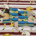 Красная Raspberry 16momme полосатая кавалерия лошадь печатная шелковая саржа 100% шелковые материалы летнее женское платье швейная ткань бесплатная доставка