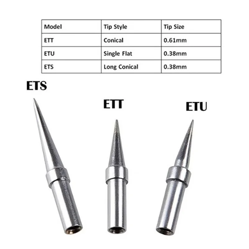 FEORLO 10 шт./лот ETU ETKN ETR ETL ETD ETC ETB ETA ETS ETT для наконечника WELLER свинцовый наконечник