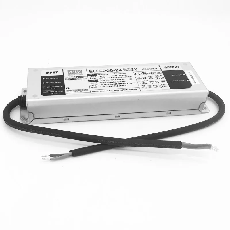UL IP67 75W 100W 150W 200W 240W MeanWell адаптер для светодиодного драйвера Водонепроницаемый