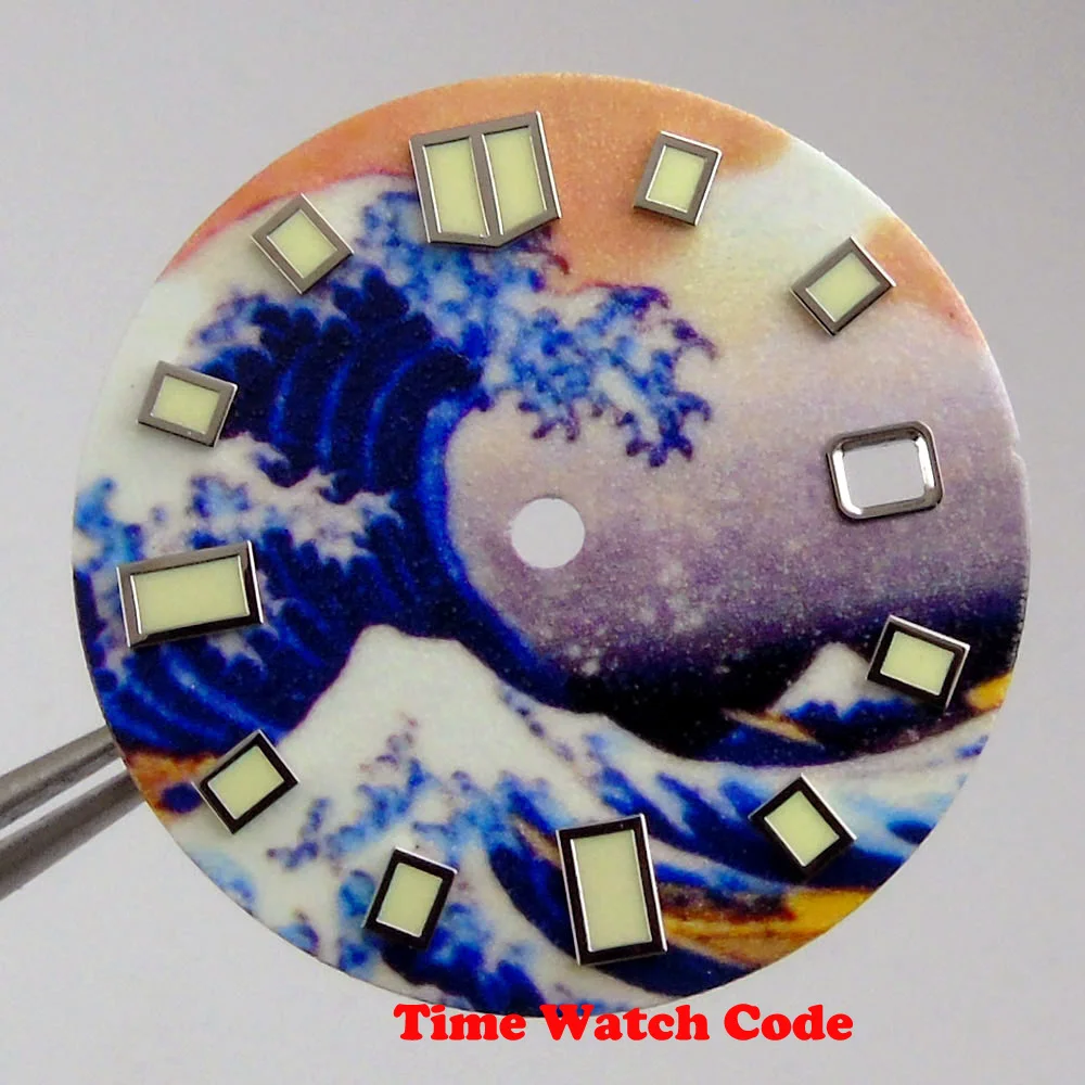 

Полностью светящийся циферблат для часов NH35 NH35A, 28,5 мм