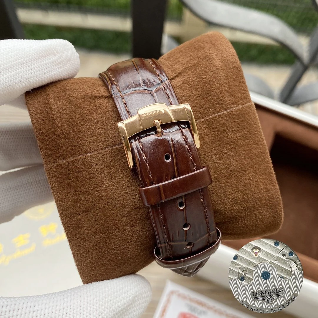 

Luxury Brand Men Stainless Steel Automatic Mechanical Rose Gold Black Brown Leather Limited Tourbillon MoonPhase Sapphire Watch