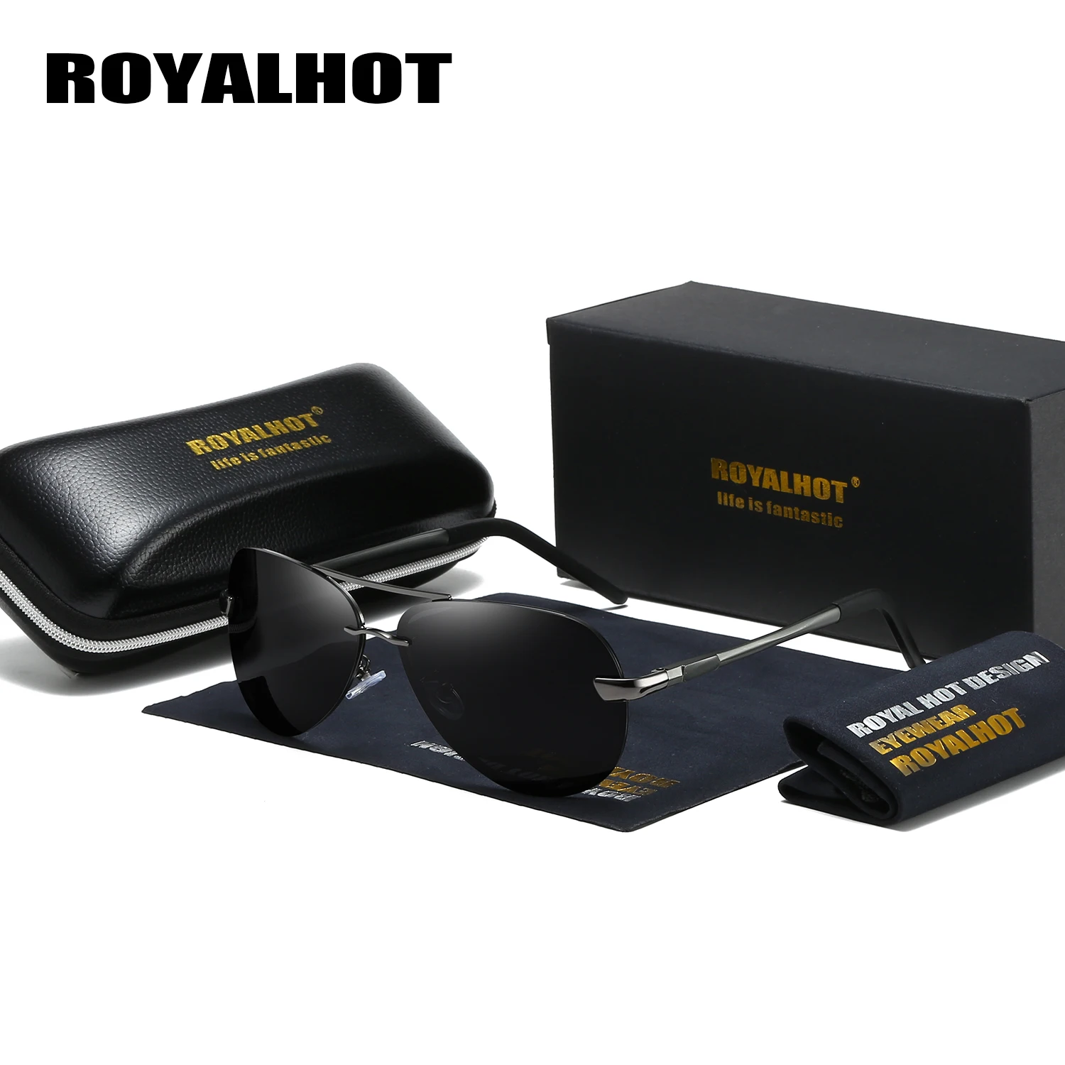 Солнечные очки RoyalHot в стиле панк для мужчин и женщин поляризационные