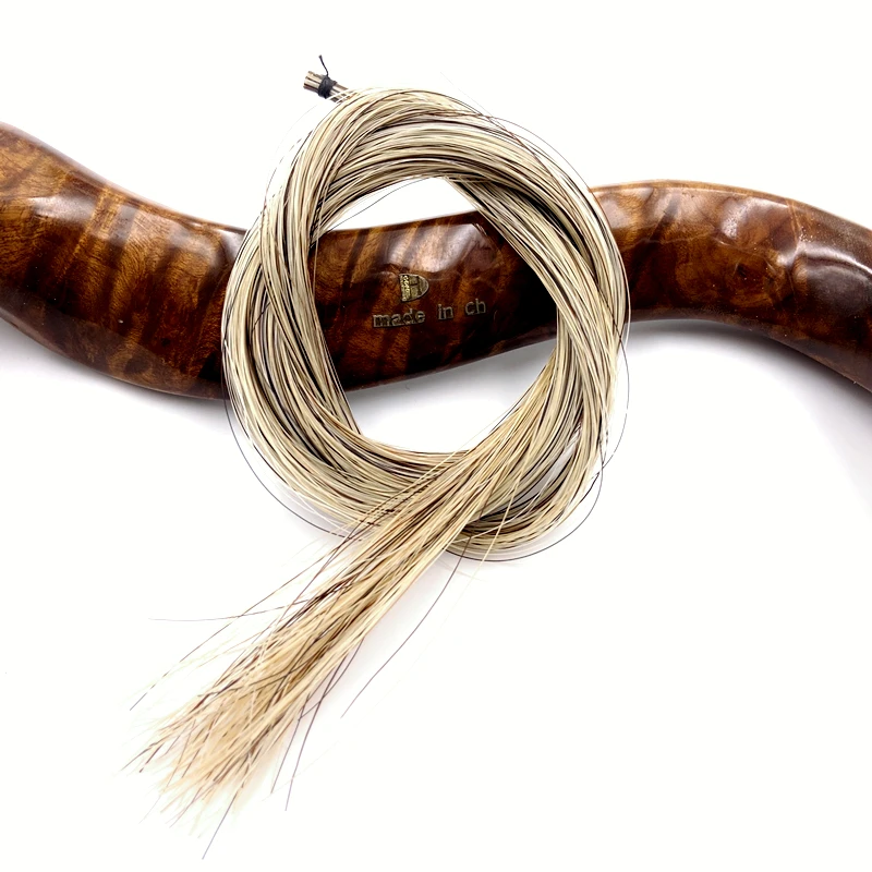 50g best quality Stallion Siberian//Mongolia natural horsehair viola violin cello bass bow hair horse tail | Спорт и развлечения