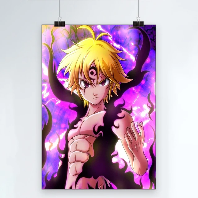 

Frameless Japan The Seven Deadly Sins Poster Anime Painting Diy Digital Modern Wall Art Picture Posters For Home Wall Artwork