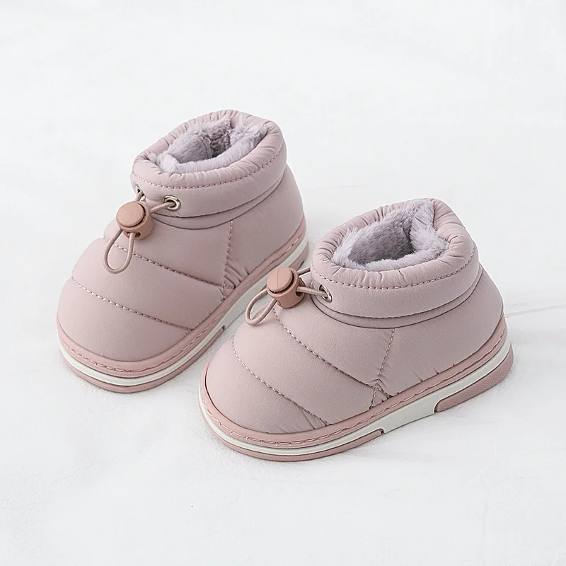 

2021 Children Winter Boots Kids Outdoor Snow Shoes Boys Warm Plush Thicken Shoes Indoor Home Boot Fashion Girls Princess Shoes