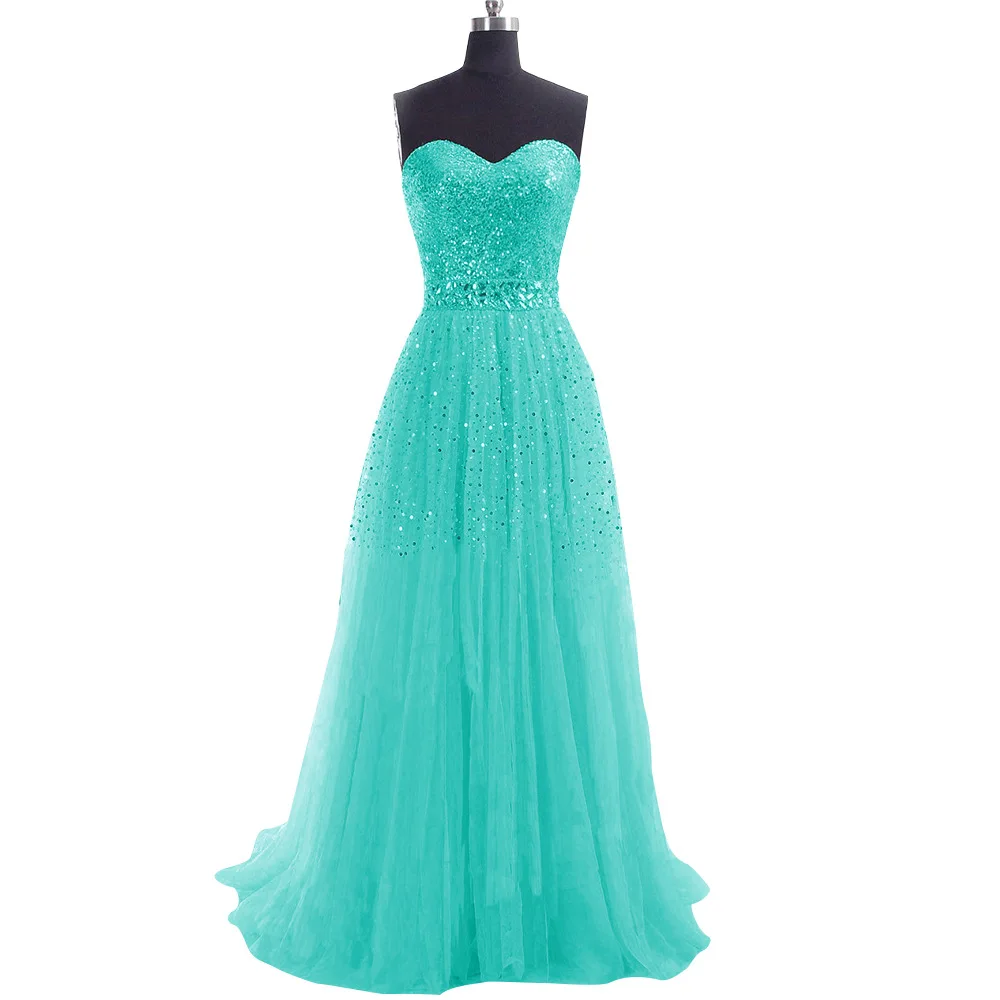 

2019 European and American Popular Style Women's Evening Dress Strapless Bra Sexy Sequins Dress