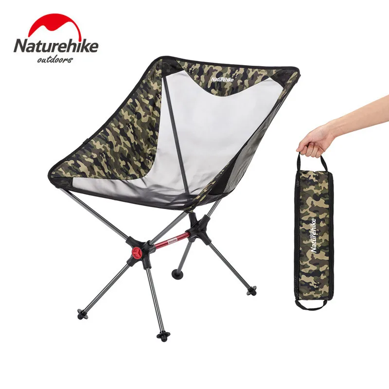 저렴한 Naturehike-야외 초경량 휴대용 접이식 컴팩트 캠핑 의자, 알루미늄 메쉬 해변 피크닉 낚시 의자 자연 하이킹