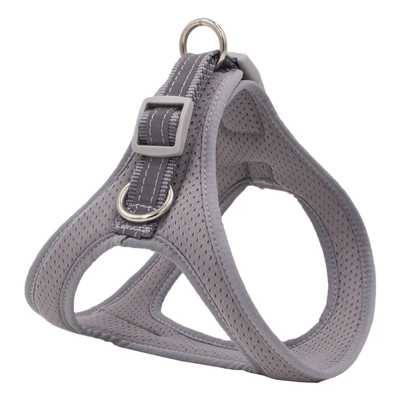 

Dog Harness Reflective Breathable Adjustable Pet Harness For Dog Vest Patch Outdoor Walking Dog Supplies A