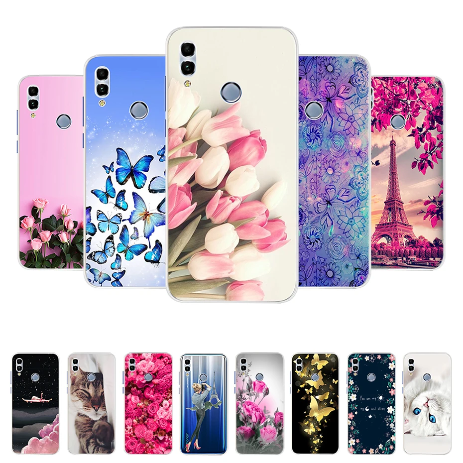 Чехлы для Huawei P Smart 2019 силиконовая Мягкая задняя крышка из ТПУ Funda чехол