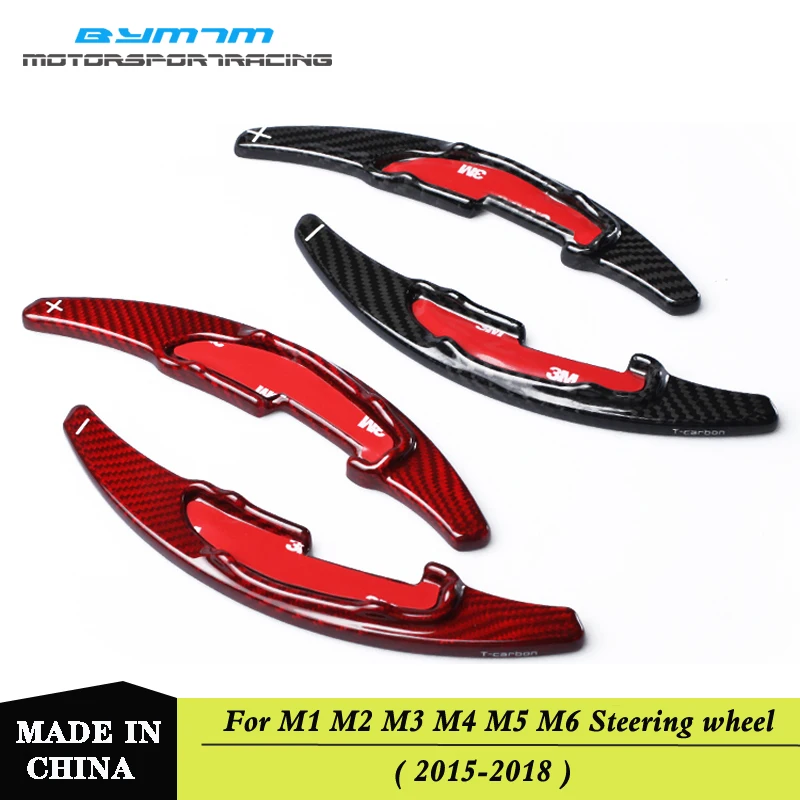 

Lengthen Style Carbon fiber Steering wheel shift paddle Fit For BMW M2 M3 M4