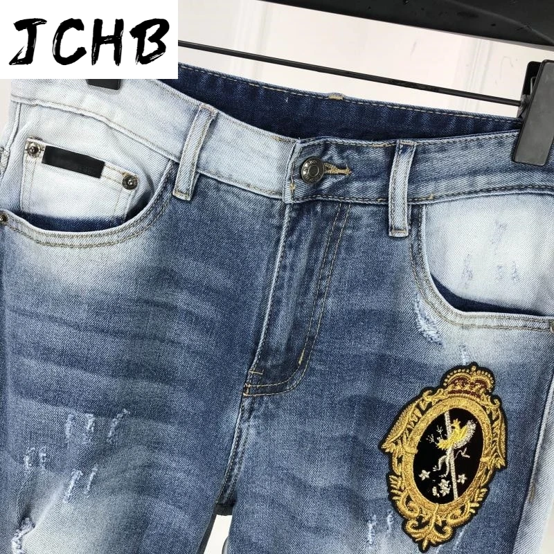 

A1009 Jeans Fashion 2021 Runway Luxury famous Brand European Design party style Men's Clothing