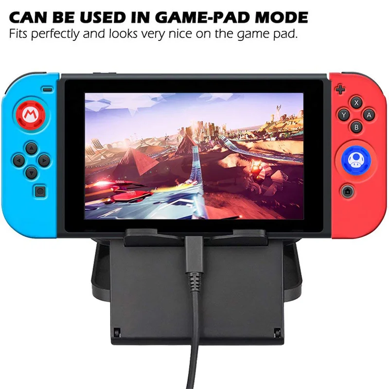 Защитный чехол для nintendo Switch Joy-Con контроллер с колпачками большого пальца x2